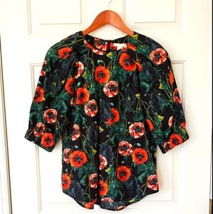 H&M Floral Print Blouse - 12